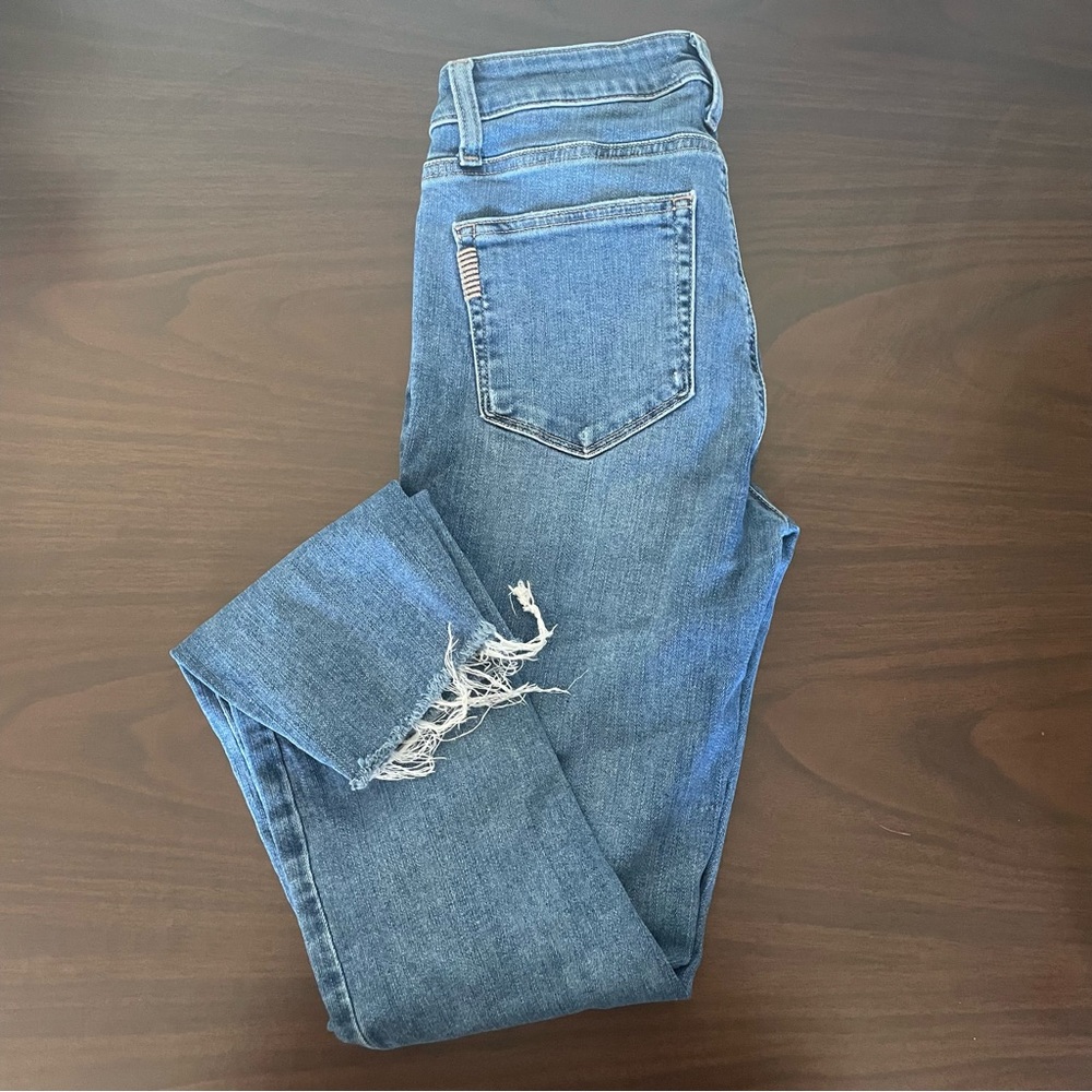 Paige Verdugo Ankle Jeans Size 27 frayed hem Slim fit Mid Rise - Picture 5 of 6